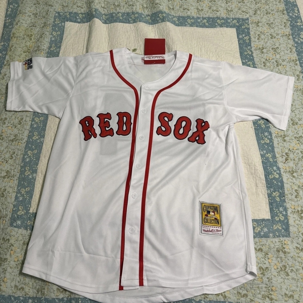 Authentic Mitchell and Ness 2XL Manny Ramirez Boston Red Sox Jersey Never Worn - Picture 2 of 3